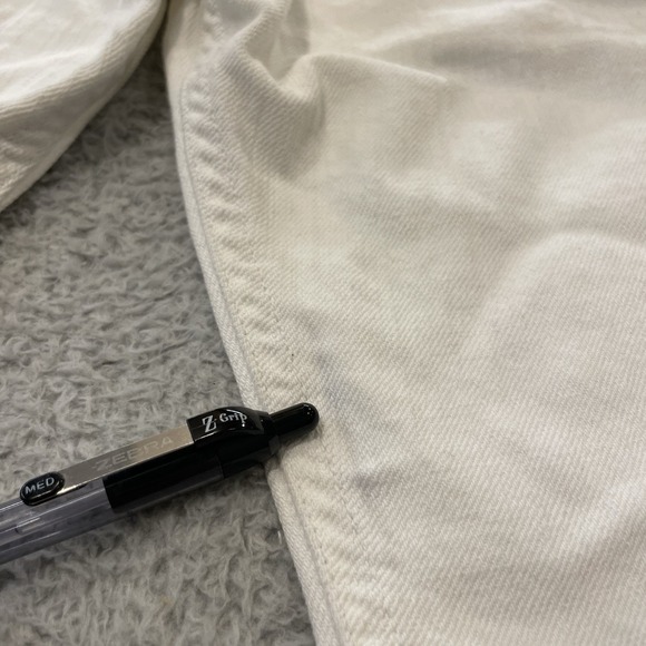 Diesel Industry Denim Jean Shorts Mens 34 White Button Fly Raw Hem - Picture 10 of 16